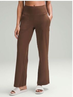 Lululemon Women's Align High-Rise Wide-Leg Pant 31" Inseam Java Brown Sz 6 $128